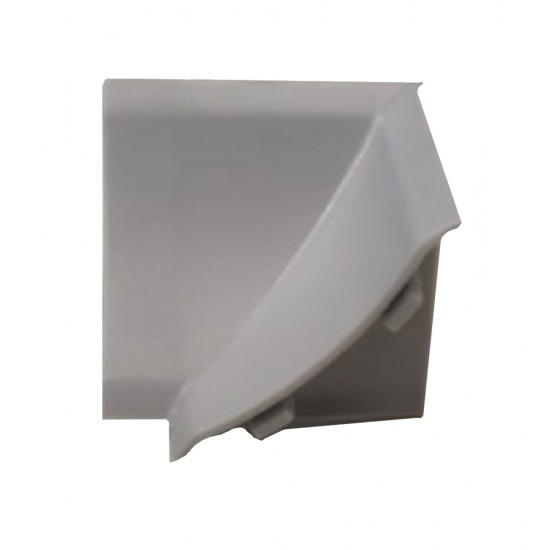 Γωνία Εσωτερική Αρμοκάλυπτρου Γκρι 4x2.5x4cm