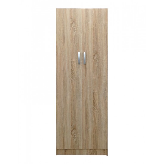 Ντουλάπα δίφυλλη "Real" σε χρώμα σονόμα 60x42x180