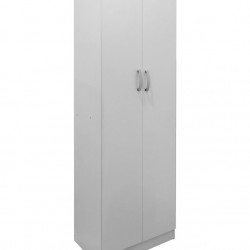 Ντουλάπα δίφυλλη "Real" σε χρώμα λευκό 60x42x180