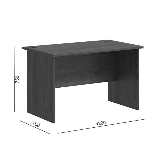 Γραφείο επαγγελματικό Fesialo pakoworld καρυδί 120x70x75εκ