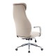 Καρέκλα γραφείου διευθυντή Ferka pakoworld pu σε μπεζ απόχρωση 64x71x120-128εκ