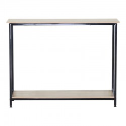 Κονσόλα Shima pakoworld oak- μαύρο μέταλλο 106x35x81εκ