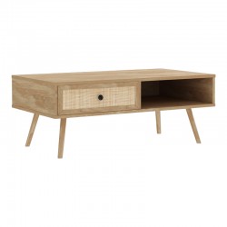 Τραπέζι σαλονιού Oslo pakoworld sonoma 110x59x41,5εκ