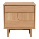 Κομοδίνο Jenfia pakoworld mdf σε φυσική απόχρωση 48x39x50,5εκ