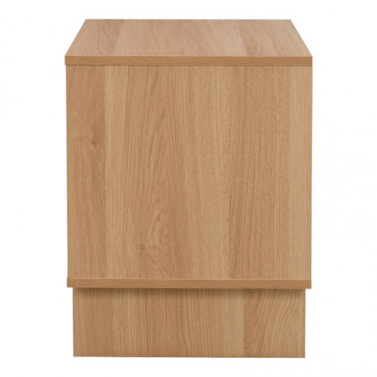 Κομοδίνο Jenfia pakoworld mdf σε φυσική απόχρωση 48x39x50,5εκ