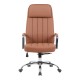 Καρέκλα γραφείου διευθυντή Morales pakoworld pu καφέ 60x70x118-124εκ
