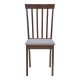 Καρέκλα Houston pakoworld rubberwood σε καρυδί απόχρωση 40x49x94εκ