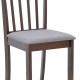 Καρέκλα Houston pakoworld rubberwood σε καρυδί απόχρωση 40x49x94εκ