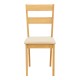 Καρέκλα Dallan pakoworld rubberwood σε φυσική απόχρωση 40x47.5x89εκ
