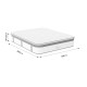 Στρώμα Utopia pakoworld pocket spring με ανώστρωμα 30-32cm 150x200εκ