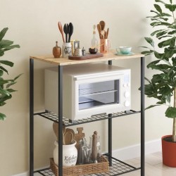 Ραφιέρα "ELENOR" από μέταλλο σε χρώμα sonoma-μαύρο 90x40x90