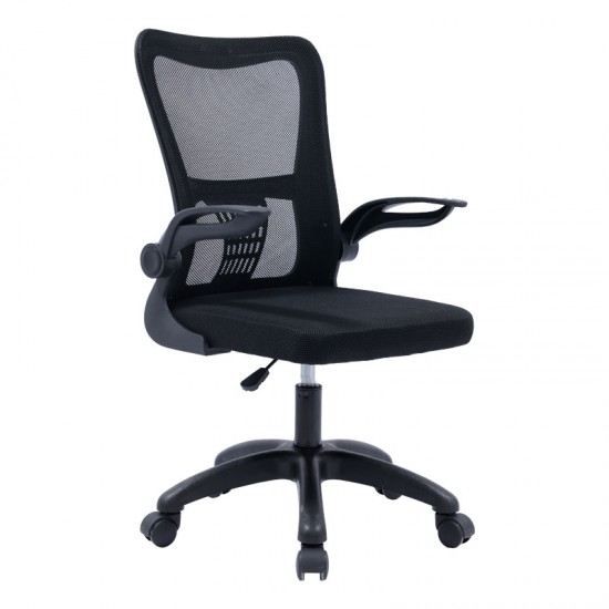 Καρέκλα γραφείου εργασίας LISE mesh μαύρο 57x53x90/100