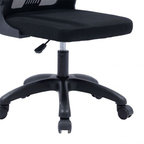 Καρέκλα γραφείου εργασίας LISE mesh μαύρο 57x53x90/100