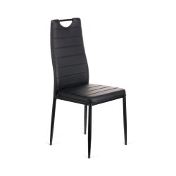 Καρέκλα Tonia PU μαύρο-πόδι μαύρο 52x43x96