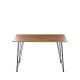 Τραπέζι Lino σε χρώμα sonoma-μαύρο μέταλλο 140x80x75