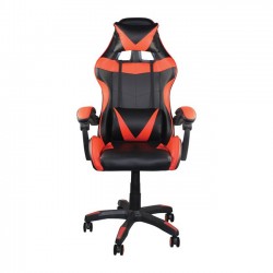 Καρέκλα γραφείου gaming William PU μαύρο-κόκκινο 60x59x108/118