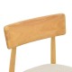 Καρέκλα Tullo pakoworld rubberwood σε φυσική απόχρωση 46x45x78εκ