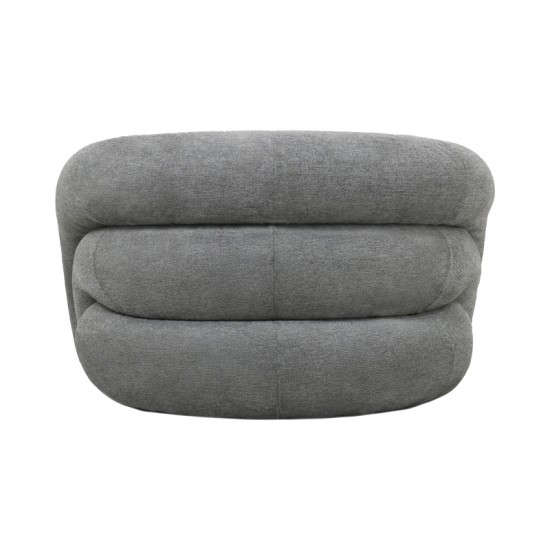 Πολυθρόνα Lexy pakoworld γκρι ύφασμα 100x89.5x60εκ