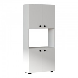 Στήλη Guzel pakoworld σε λευκή απόχρωση 60x31.4x140εκ