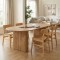 Τραπέζι Nembou pakoworld mdf σε oak απόχρωση 210x100x76εκ