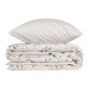 Σετ παπλωματοθήκη Lendell Cotton Box 3 τμχ Μονή (160x220) χρώμα μέντα - λευκό