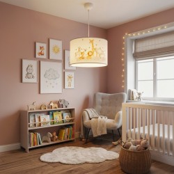 Παιδικό φωτιστικό οροφής Tots pakoworld led E27 πολύχρωμο PVC Φ30x20εκ