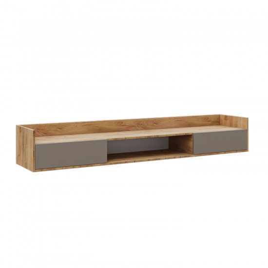Έπιπλο TV Callisto Χρυσό Δρυς-Γκρεζ 200x40x30cm