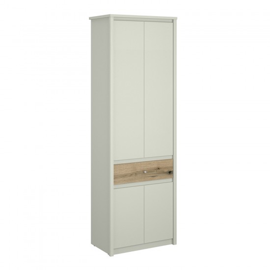 Ντουλάπα Δίφυλλη Karin Cashmere-Evoke Oak 70x42x210.5cm
