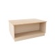 Τραπέζι Monik pakoworld σε oak-ανοιχτό γκρι απόχρωση 90x56x40εκ