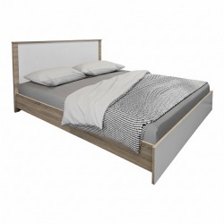 Κρεβάτι με στρώμα Athos Sleepy pakoworld sonoma λευκό 160x200εκ