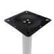 Βάση τραπεζιού bar Staid pakoworld μεταλλική λευκή-μαύρη 40x40x94εκ