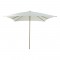 Ομπρέλα επαγγελματική Solis pakoworld μέταλλο - αλουμίνιο μονοκόμματος ιστός σε λευκή-άμμου απόχρωση 250x250x235εκ