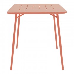 Τραπέζι Moraja pakoworld terracotta μέταλλο 70x70x73εκ