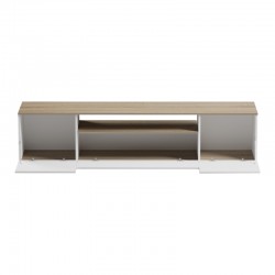 Έπιπλο τηλεόρασης Winey pakoworld σε sonoma-λευκή απόχρωση 180x44.5x44.5εκ