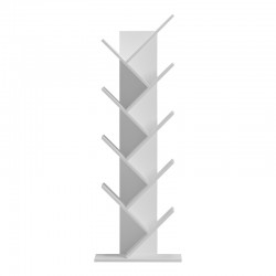 Βιβλιοθήκη Fyllo pakoworld λευκό 50x25x141.5εκ