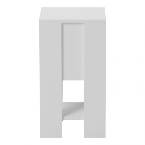 Κομοδίνο Reppo pakoworld λευκό 30x30x55εκ