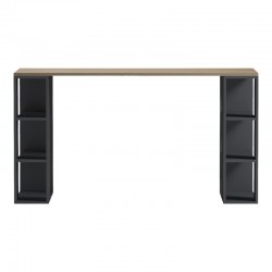 Γραφείο εργασίας Praga pakoworld ανθρακί- sonoma 140x60x75εκ