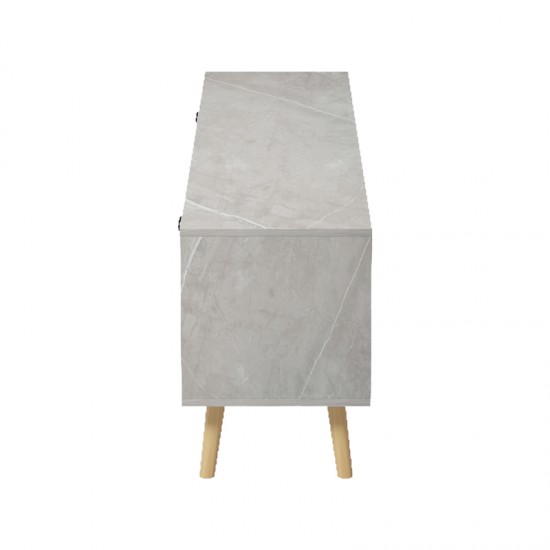 Έπιπλο τηλεόρασης Gorna pakoworld μπεζ εφέ μαρμάρου 180x35x48.6εκ
