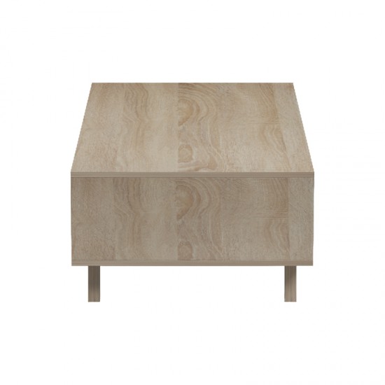 Τραπέζι σαλονιού Elonza pakoworld sonoma-ανθρακί 120x60x36εκ