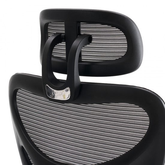 Καρέκλα γραφείου διευθυντή Cadrey pakoworld mesh μαύρο 67x64x120-128εκ