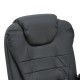Καρέκλα γραφείου διευθυντή με υποπόδιο και μηχανισμό massage Volter pakoworld pu μαύρο 62x70x110εκ
