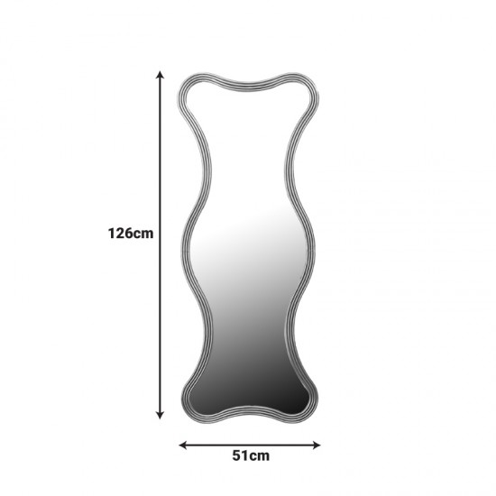 Καθρέπτης Boulen Inart μέταλλο σε χρυσή απόχρωση 51x2x126εκ