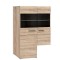 Κρεμαστή Βιτρίνα Δίφυλλη Solo αριστερή 2W 90x41x136 Sonoma Wenge