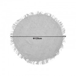 Χαλί Chata Inart γιούτα σε φυσική απόχρωση Φ120x1εκ Χαλί Chata Inart γιούτα σε φυσική απόχρωση Φ120x1εκ