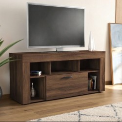 Έπιπλο τηλεόρασης line σε χρώμα καρυδί 135x42x60