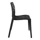 Καρέκλα στοιβαζόμενη Hush pakoworld pp σε μαύρη απόχρωση 41x53x80.5εκ