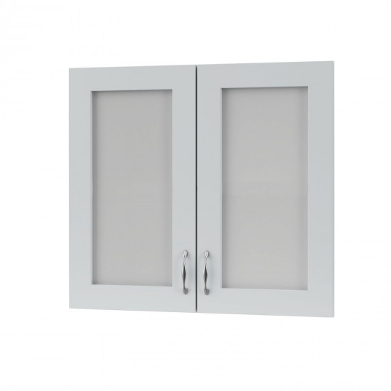 Άνω Πορτάκια-Τζάμι Modest Γκρι 80x71.3x1.6cm