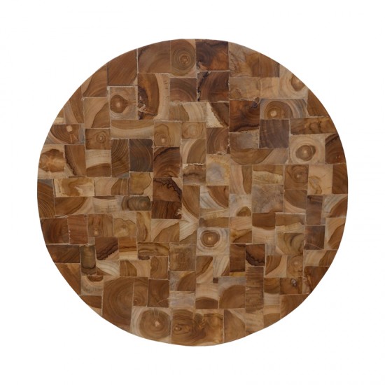 Διακοσμητικό τοίχου Sorendine pakoworld φυσικό ξύλο Φ60x4εκ