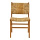 Καρέκλα Refane pakoworld σκελετός teak ξύλο με ψάθα σε φυσική απόχρωση 50x58x85εκ