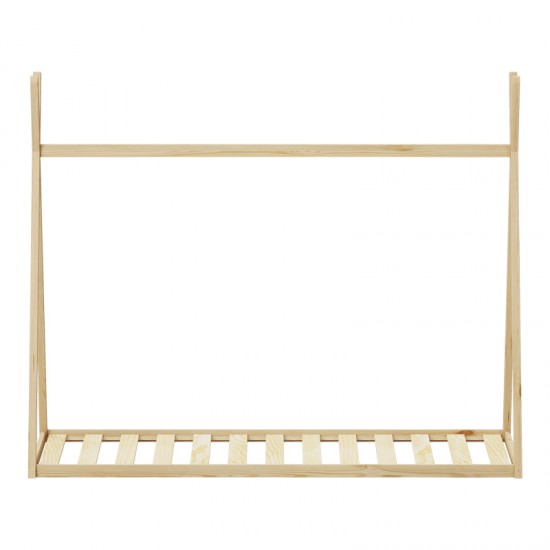 Παιδικό κρεβάτι Lilly τ. Montessori pakoworld ξύλο πεύκου σε φυσική απόχρωση 90x190εκ